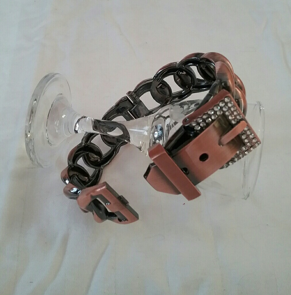 Austrian  Crystal Coppertone Bangle